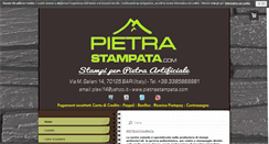 Desktop Screenshot of pietrastampata.com