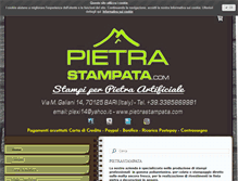Tablet Screenshot of pietrastampata.com